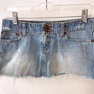Abercrombie Jean Skirt Size 0 Super Short